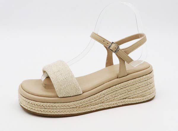 Andrea Bijoux - Wholesale Wedges - Women's - Espadrille Flat Wedge Strap Sandal0