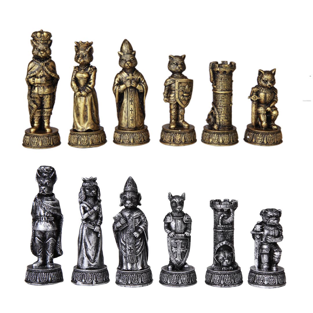 Pacific Trading - Wholesale Board Game - Chess Set - Dogs Vs Cats1