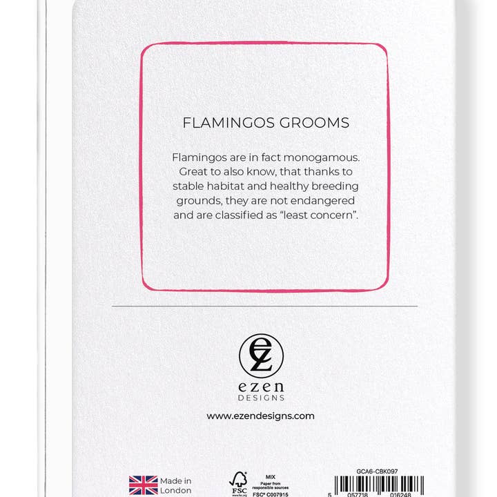 Ezen Trade - Wholesale Love Card - FLAMINGOS GROOMS: Greeting Card1