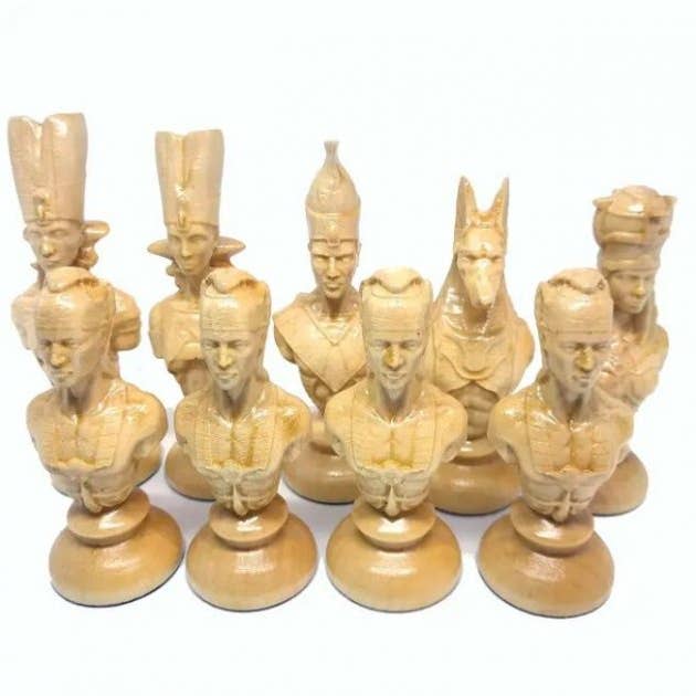 OriginalDesign - Wholesale Board Game - Wooden Chess Set Egypt handmade (55x55cm) NSSH9