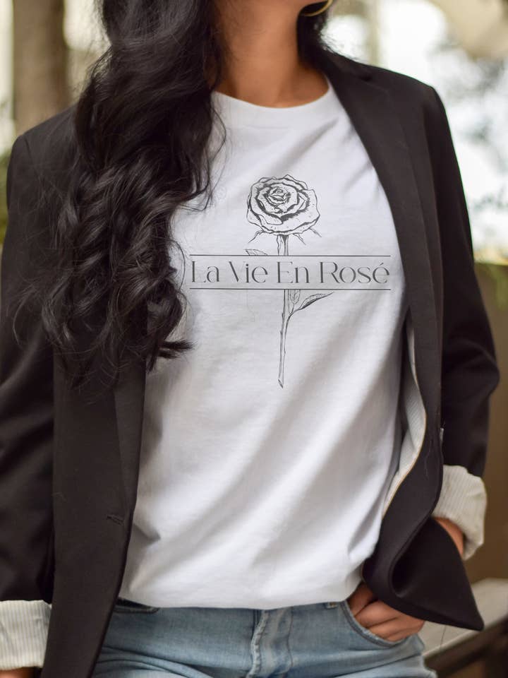 La Vie En Rose T-shirt for wholesale by Marvy Gal