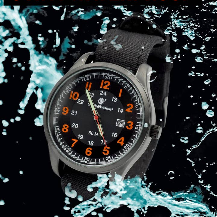Smith & Wesson Cadet Watch Orange for wholesale by CALIBER GOURMET / CAMPCO