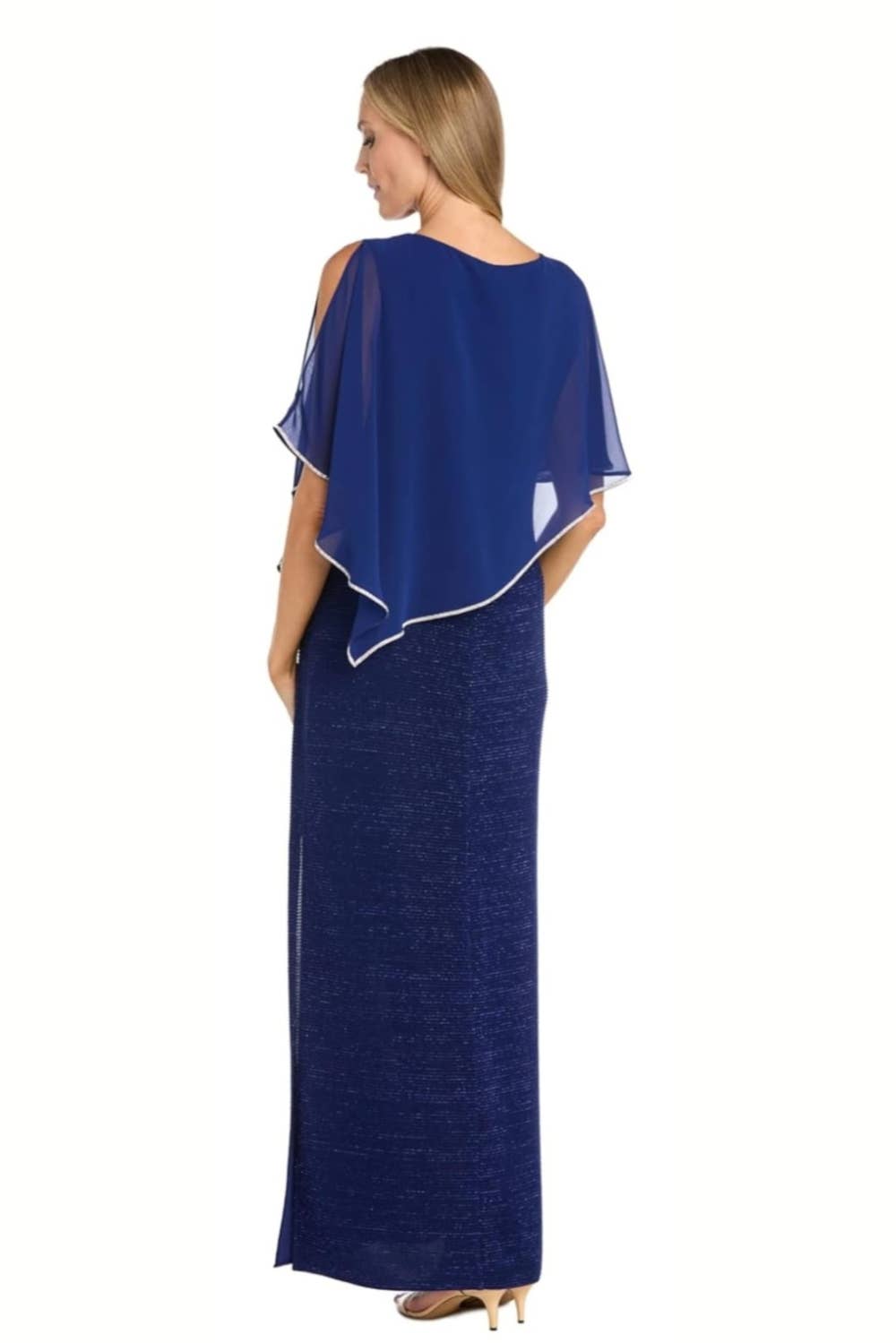 New Yorker's Apparel – wholesale Dress – Women's – RM Richards Sheer Cape Long Evening Dress2