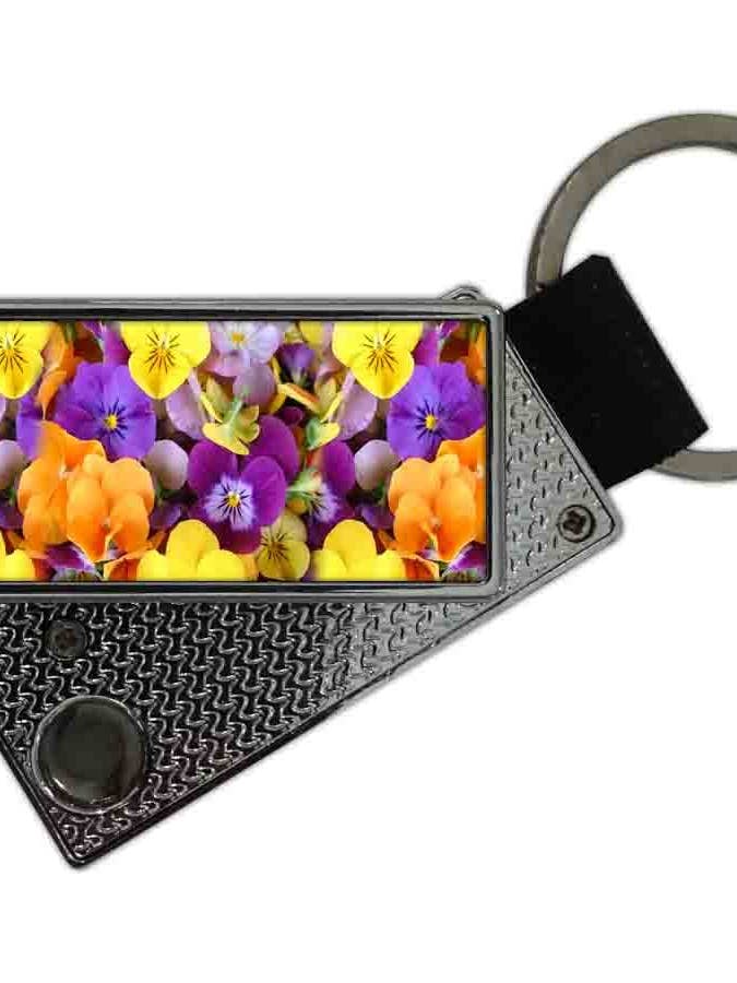 USB-aansteker met Bloemen Sleutelhanger voor wholesale door DB GROUP SRL