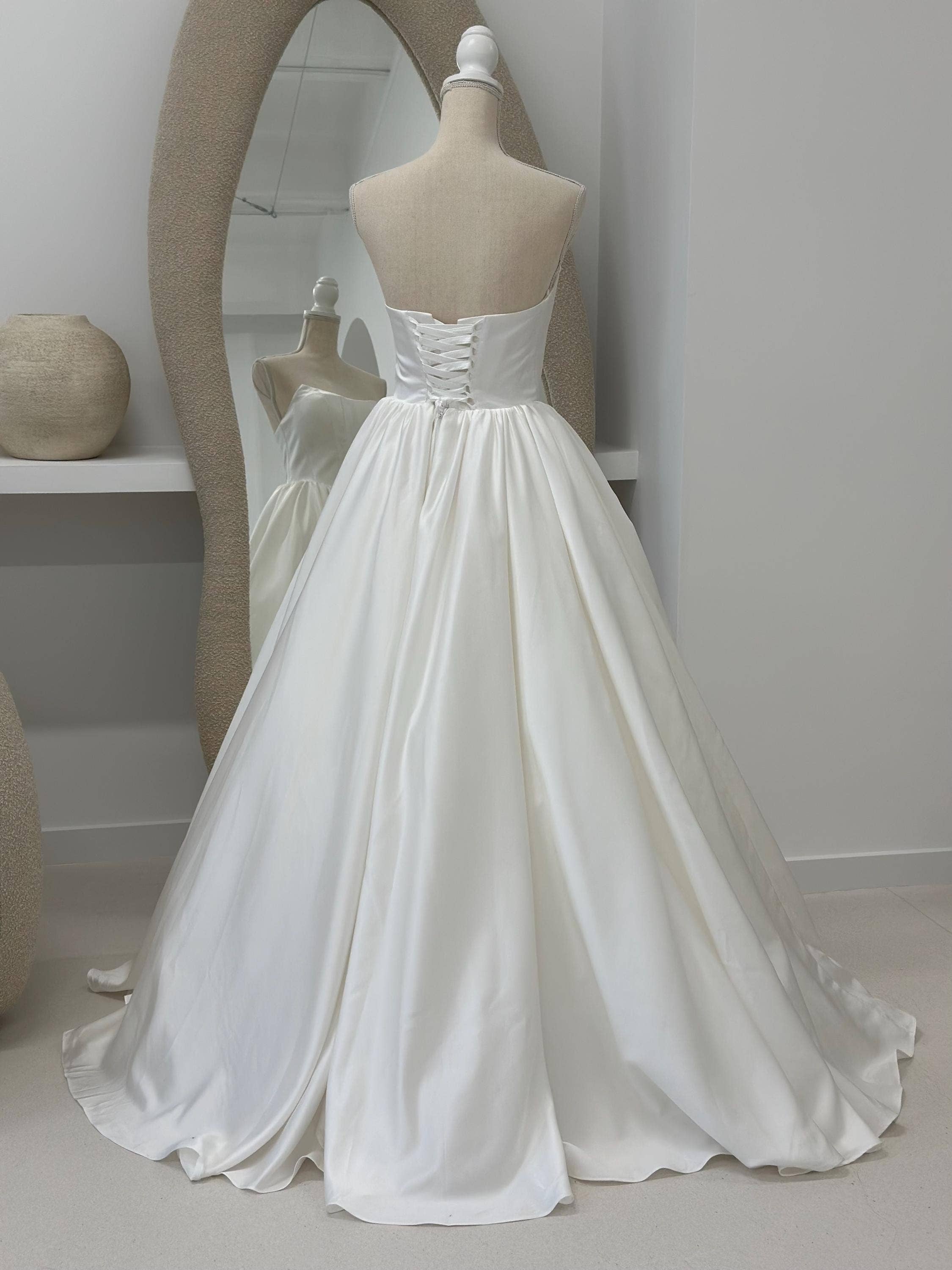 MB Blissful Gown - Wholesale Gown - Women's - Strapless Satin Ball Gown & Drop Waist Wedding Dresses 2