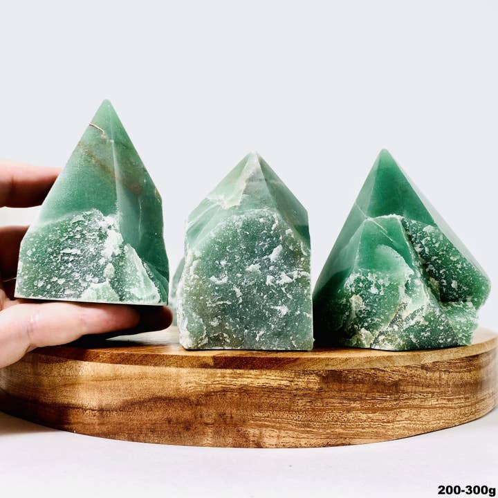 Rock Paradise - Wholesale Spiritual Stone/Crystal - Green Aventurine Crystal Semi Polished Points 4