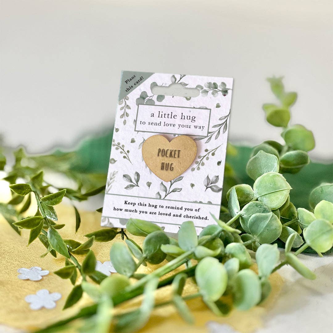 Little Green Gifts – wholesale Keepsake coin/token – Pocket Hugs - Choice Of AYR Designs (TU-8)1