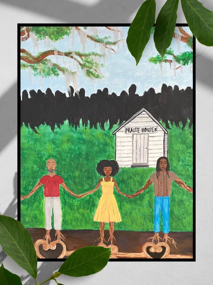 Arte murale spirituale afroamericano e Gullah Geechee per la vendita all'ingrosso da parte di Lyela’s Art