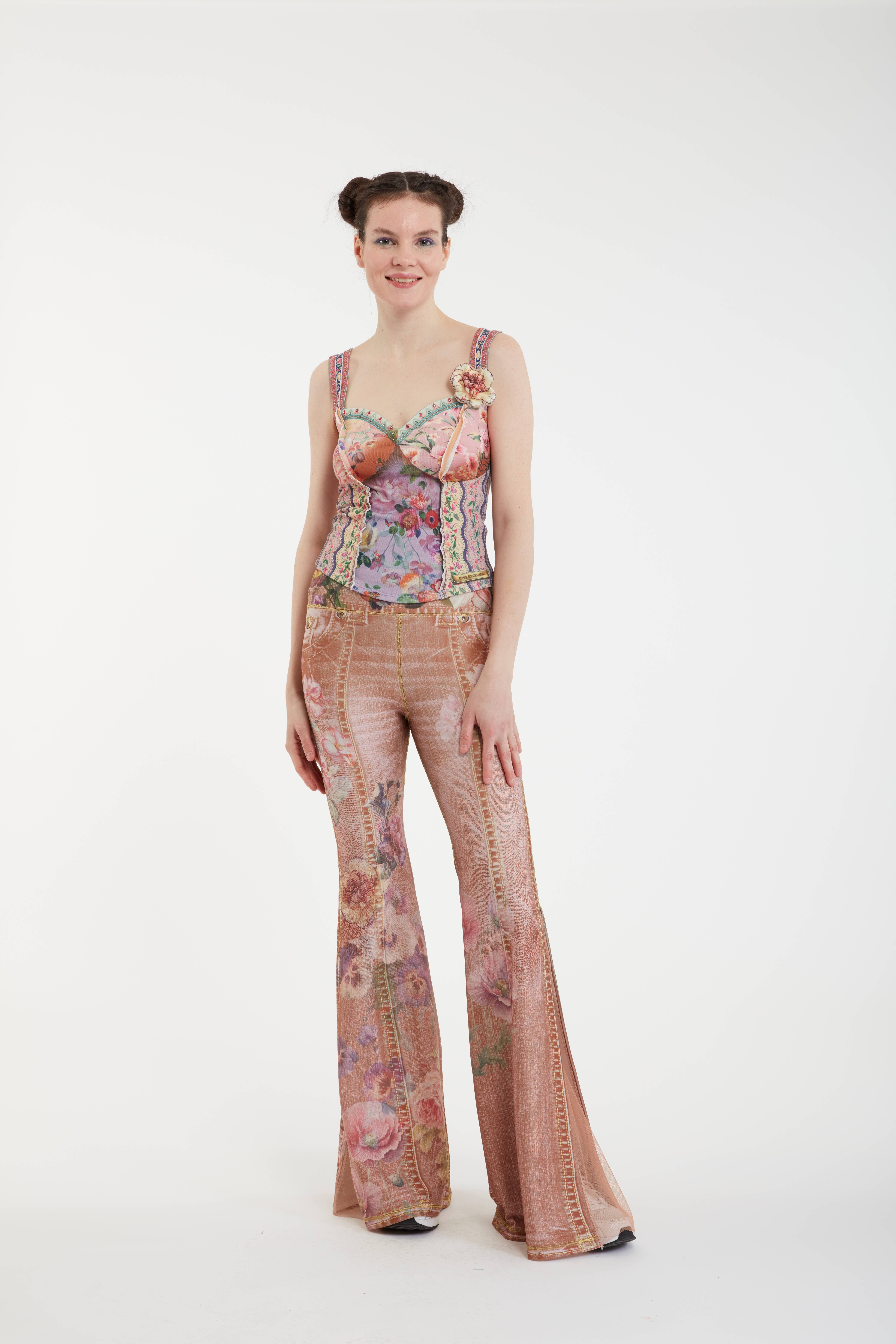 Multi color Comfort Pants -Brown - I Bloom for wholesale on Faire3