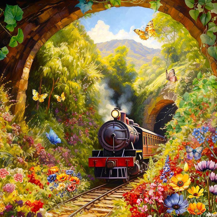 Tunnel Pass 1000 Piece Jigsaw Puzzle for wholesale by Springbok Puzzle