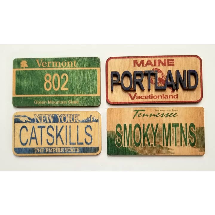 License Plate Magnets - Custom State for wholesale by Made and Assembled