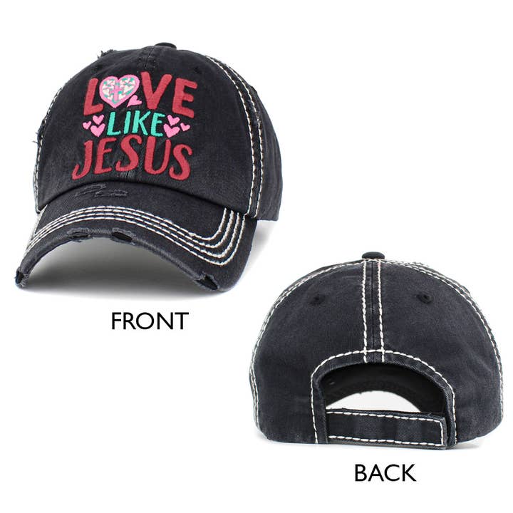 Sensibling Corp. – wholesale Baseball cap – Women's – LOVE LIKE JESUS Vintage Baseball Cap