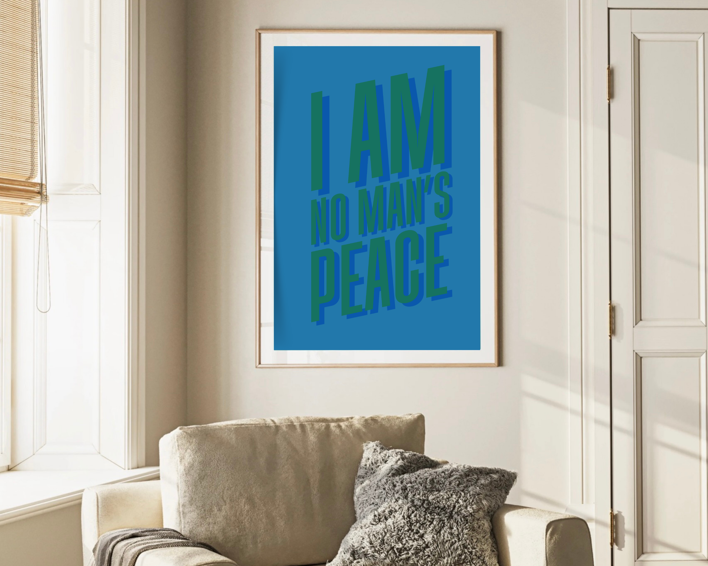 Olive Street Collective - Wholesale Art Print - I Am No Man's Peace Print8