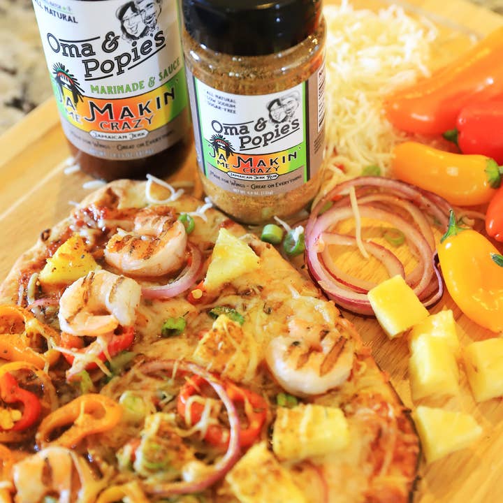 Oma & Popie's Seasoning Sauces and Spice Blends - Wholesale Sauce - Ja Makin' Me Crazy - Jamaican Jerk