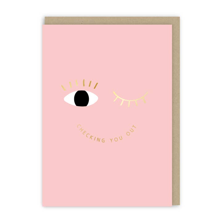 Smiley Pop Checking You Out Card for wholesale by In Real Life