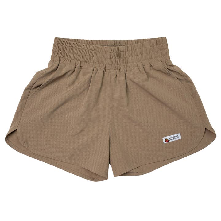 Short de mujer de tiro alto 3.5" (Arenisca) para venta al por mayor de New Frontier