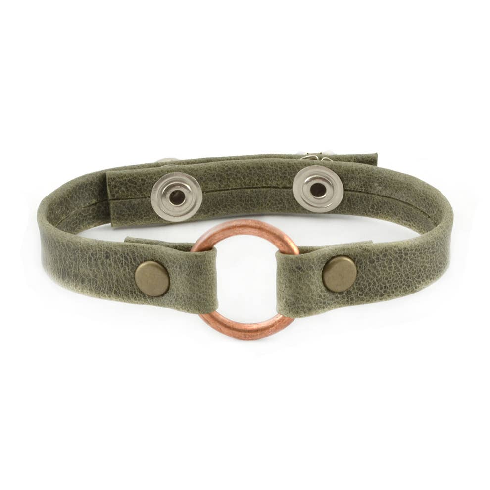 Lucia's Imports - Venta al por mayor Brazalete - Pulsera de cuero con brida de cobre8