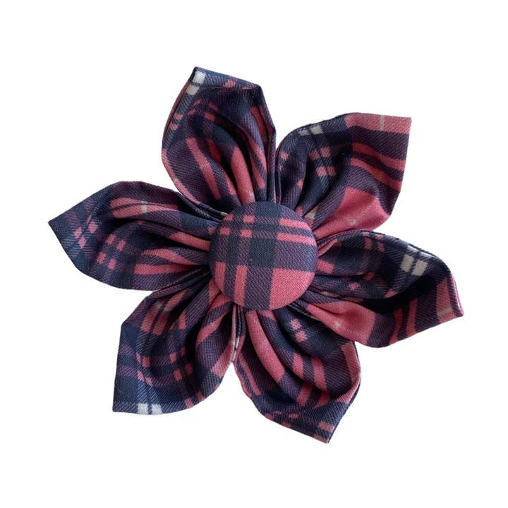 Roze Varsity Hondenhalsband Bloem Accessoire voor wholesale door Duke & Fox