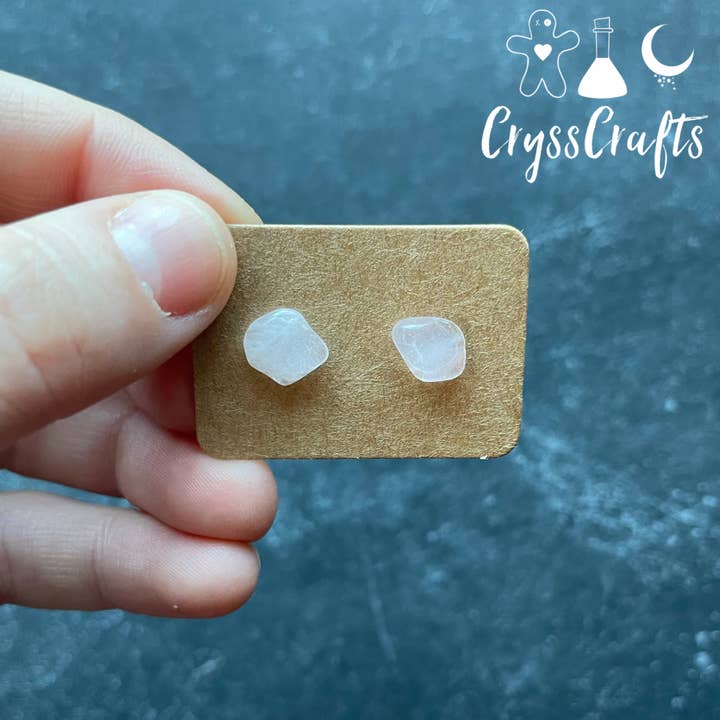 CryssCrafts - Wholesale Stud/post earrings - Natural Stone Chip Stud Earrings12