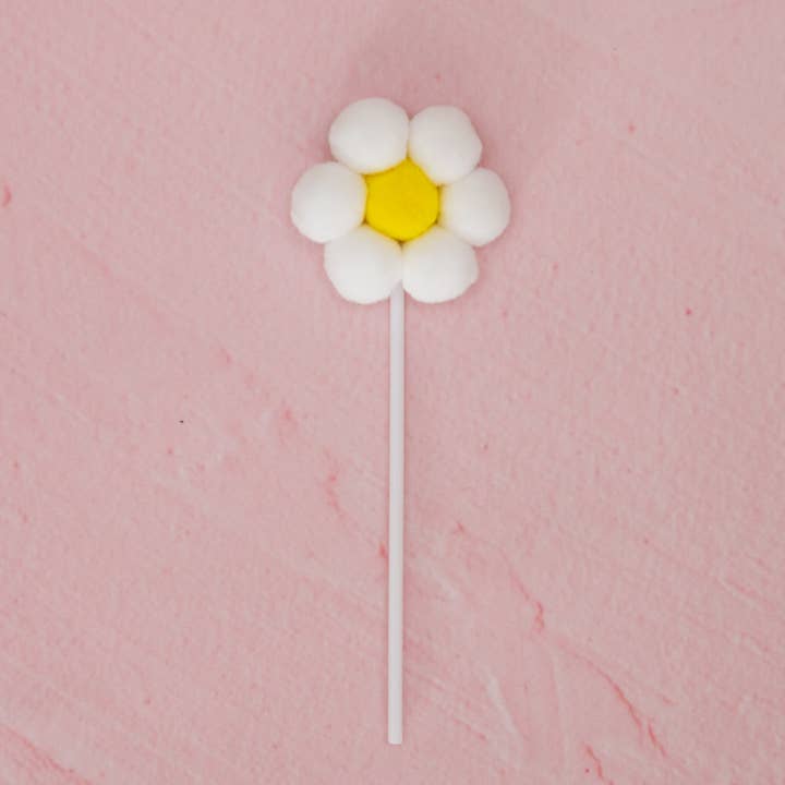 Oh It's Perfect - Wholesale Cake/cupcake topper - Pom Pom Daisy Topper