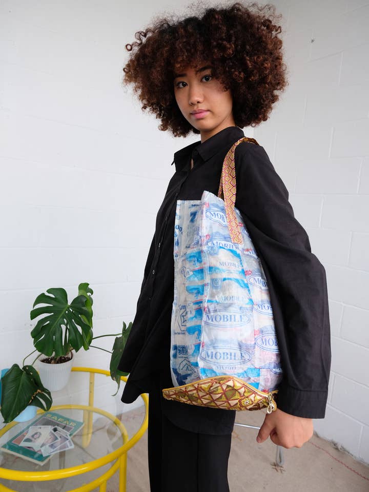 Recycled Plastic Tote Bag for wholesale by BATIK BOUTIK