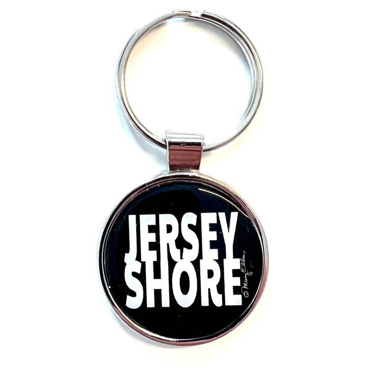 Mary Ellis - Wholesale Keychain - Unisex - Jersey Shore Keychain Graphic Text | New Jersey Souvenir
