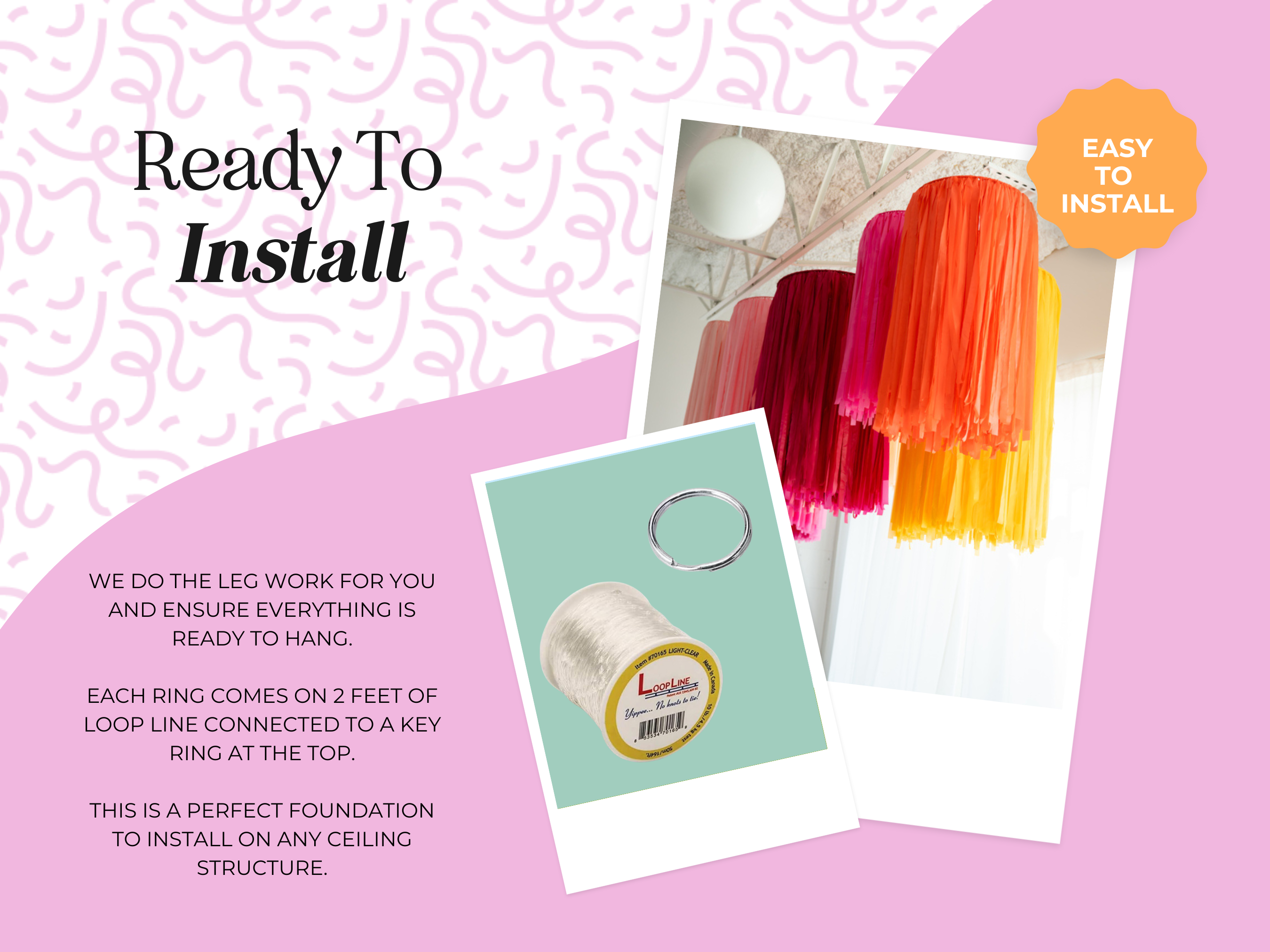 Oh My Darling Party Co – wholesale Dekal – Buntade anpassade luftfransringar3