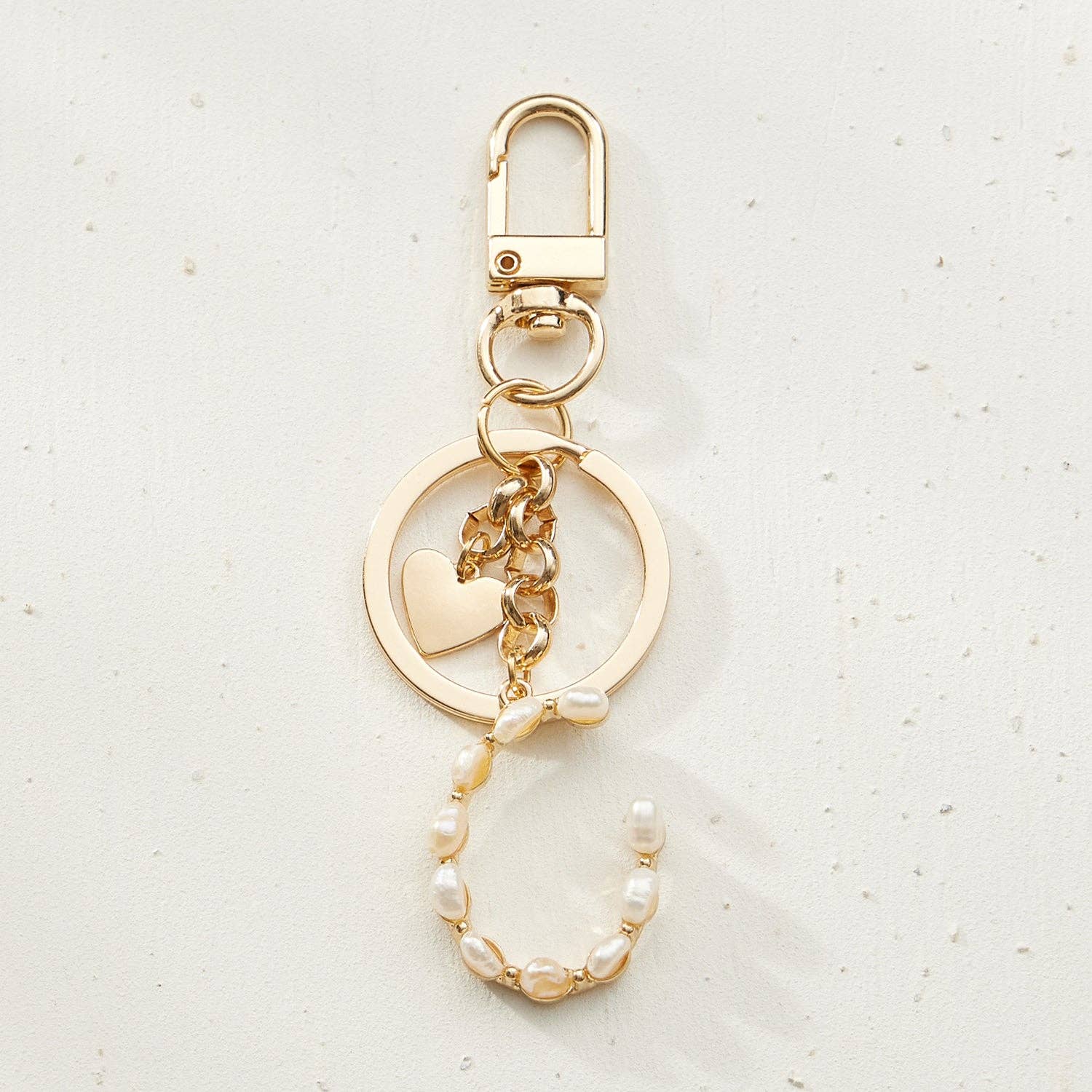 Frem – Porta-chaves - Mulher por atacado – Chaveiro inicial de pérolas de água doce0