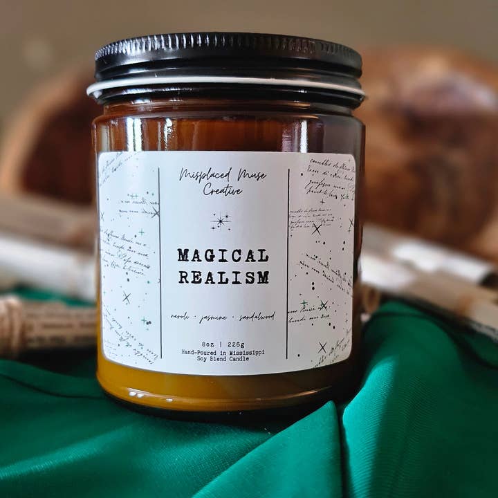 Misplaced Muse Creative - Wholesale Jar/Filled Candle - Magical Realism Soy Candle (Neroli + Jasmine)2