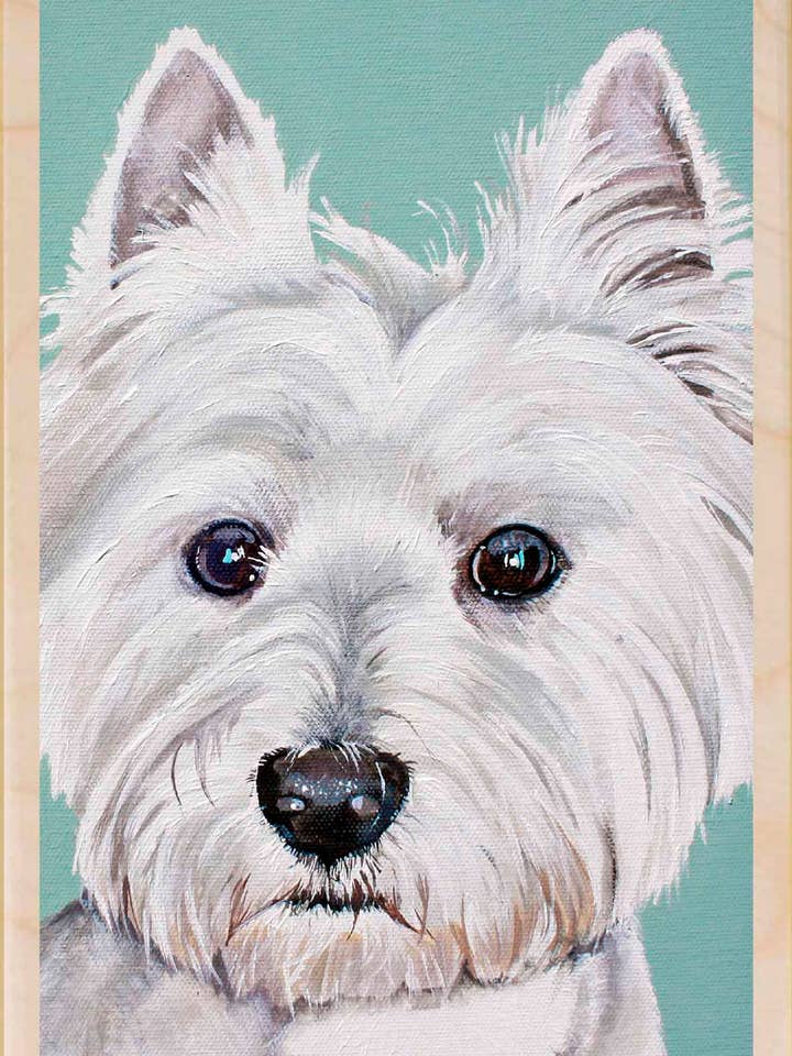 Westie - Umweltfreundliche Karten & Magnete für den Großhandel von THE WOODEN POSTCARD COMPANY