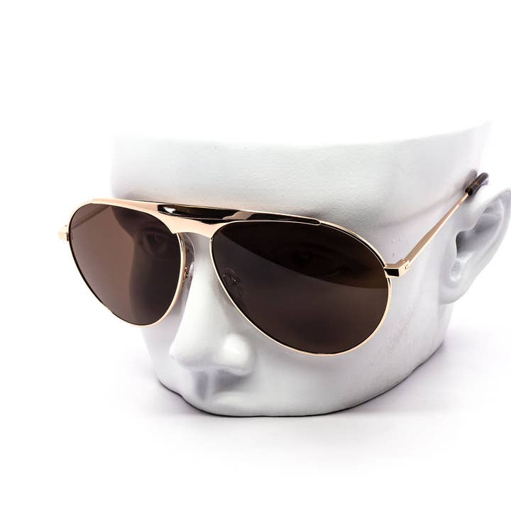 Modern Lux Round Aviator Sunglasses for wholesale by Still Friday