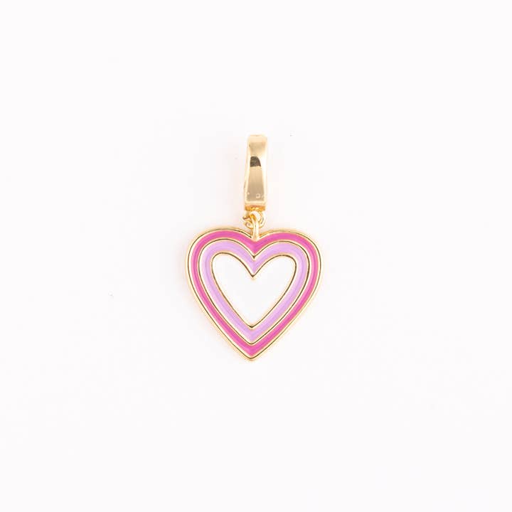 Charm Luxe Roze Hart voor wholesale door Michelle McDowell