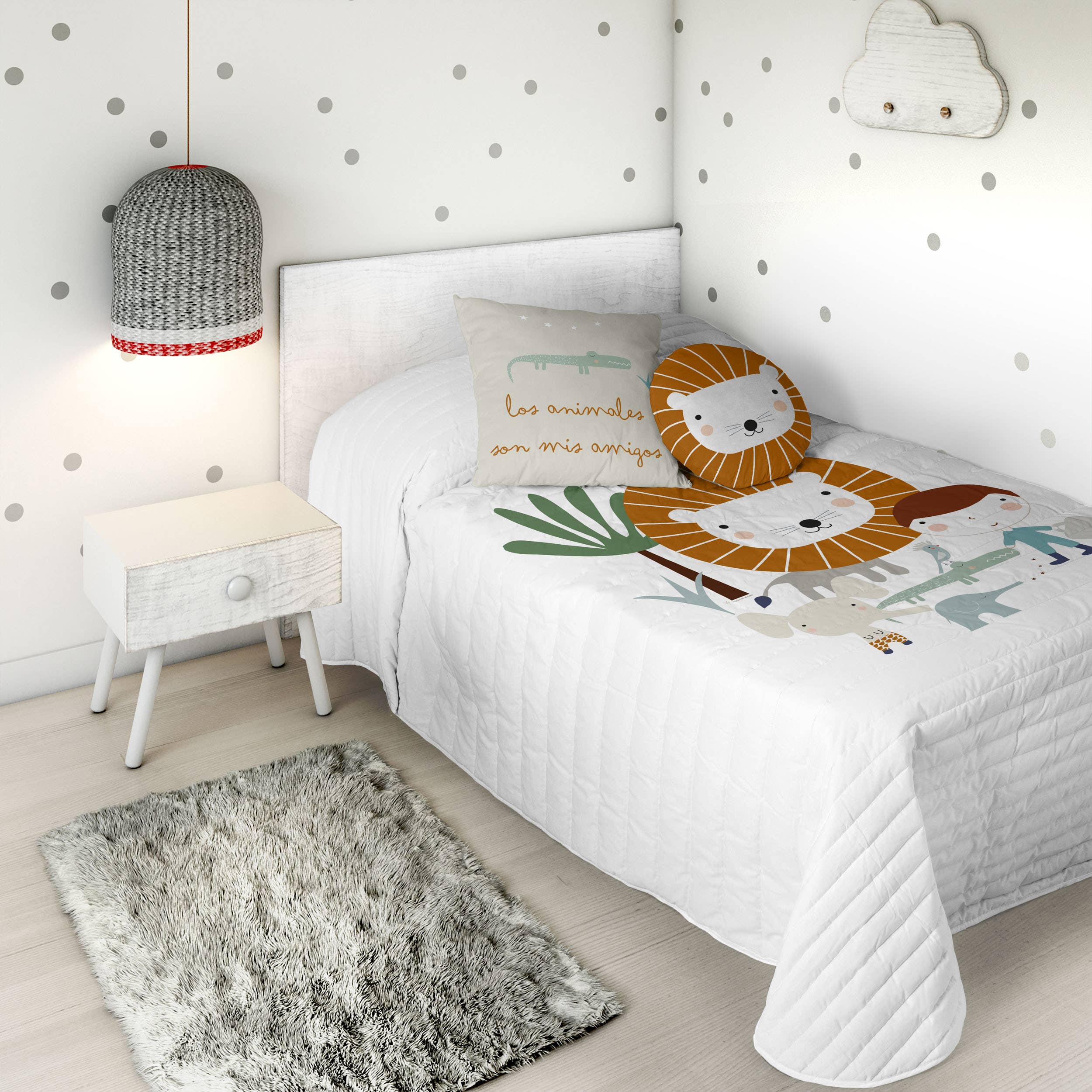 Creaciones Euromoda SL (Naturals Home) – wholesale Täcke - Barn och baby – Vändbar BARNPLÄD JUNGLA - HEI0