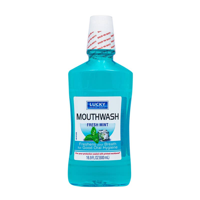 Deluxe Import Trading - Wholesale Mouthwash - Lucky Super Soft Mouthwash - 16.9oz/500ml - Fresh Mint0