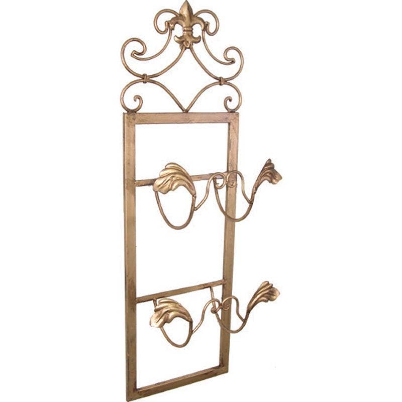 A&B Home Group Inc. - Wholesale Plate Hanger - 10.5x4.8x30.5" Plate Holder X2 - Gold0