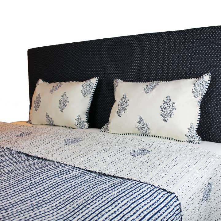 Colcha com estampado em bloco colorido 100% algodão por atacado de indradanush - art of textiles