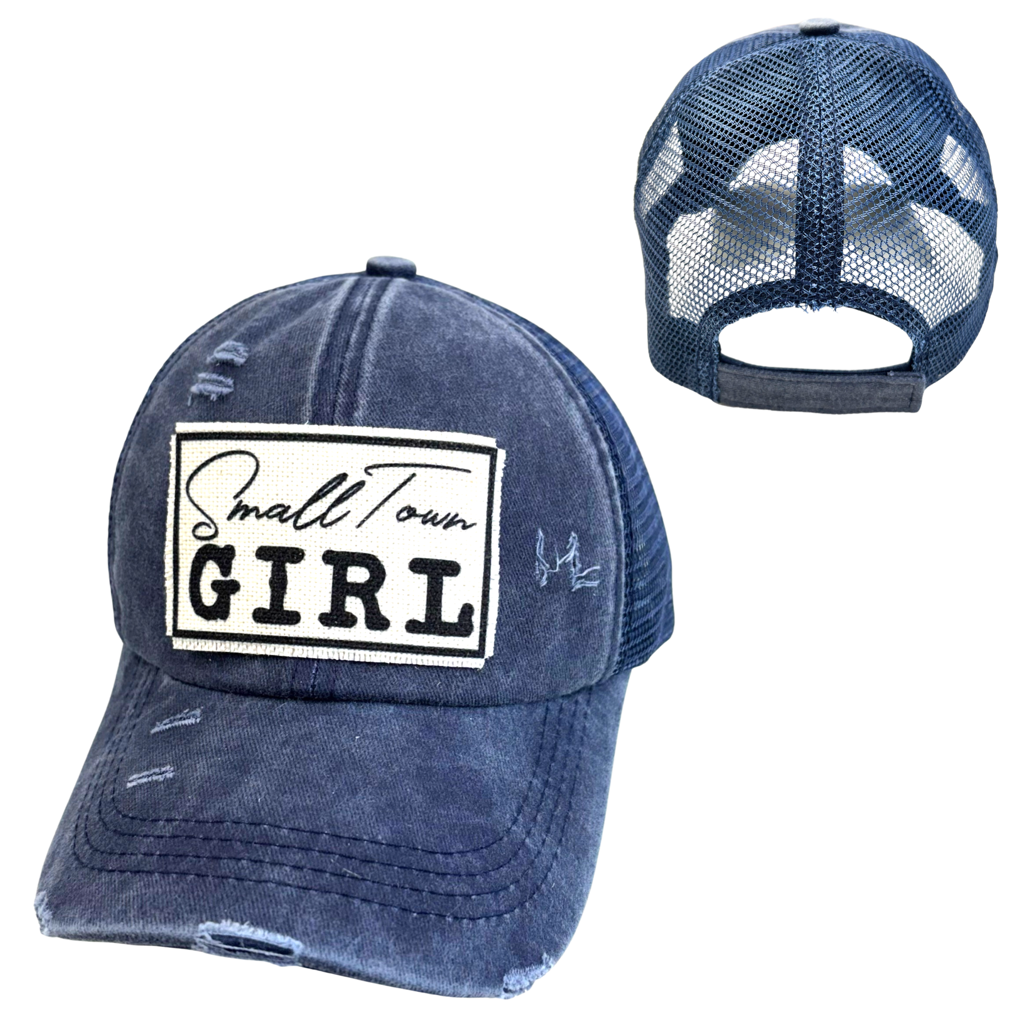 dkhandmade - Vente Casquette de camionneur – femme - CASQUETTE DE BASEBALL PETITE VILLE FILLE | CHAPEAU POUR FEMME | EFFET VIEILLI7