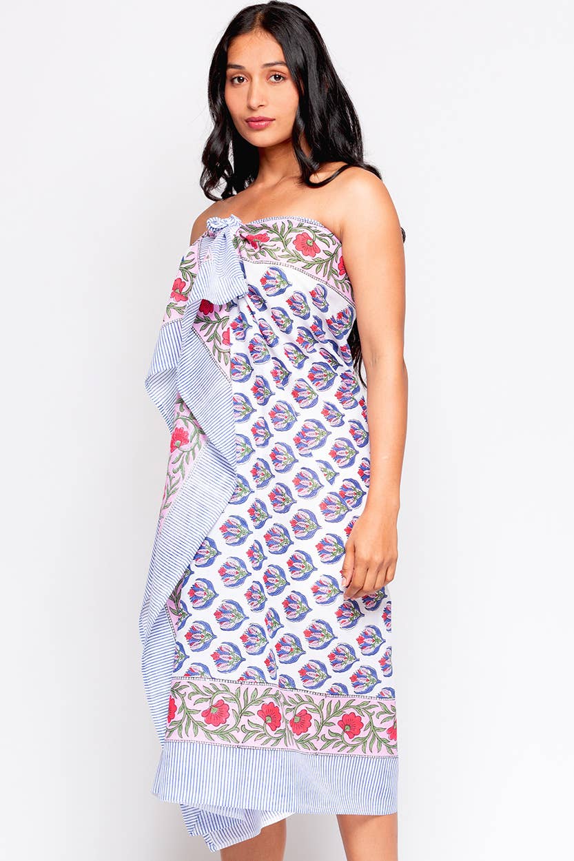 Sevya Handmade – wholesale Wrap - Dam – Sunanda blocktryckta saronger7