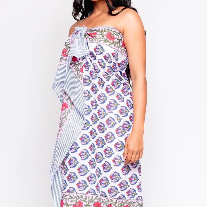 Sevya Handmade – wholesale Wrap - Dam – Sunanda blocktryckta saronger7