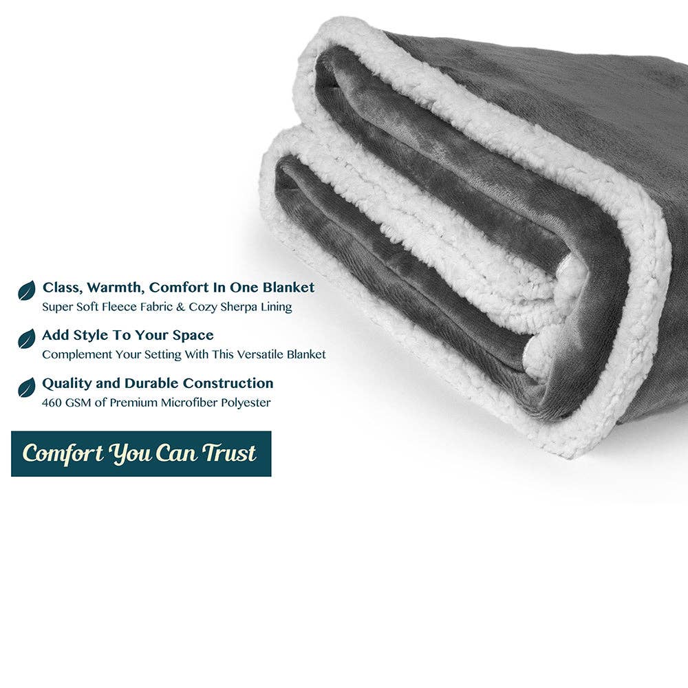 Pavilia – Manta para sofá por atacado – Cobertor Premium Sherpa Fleece42