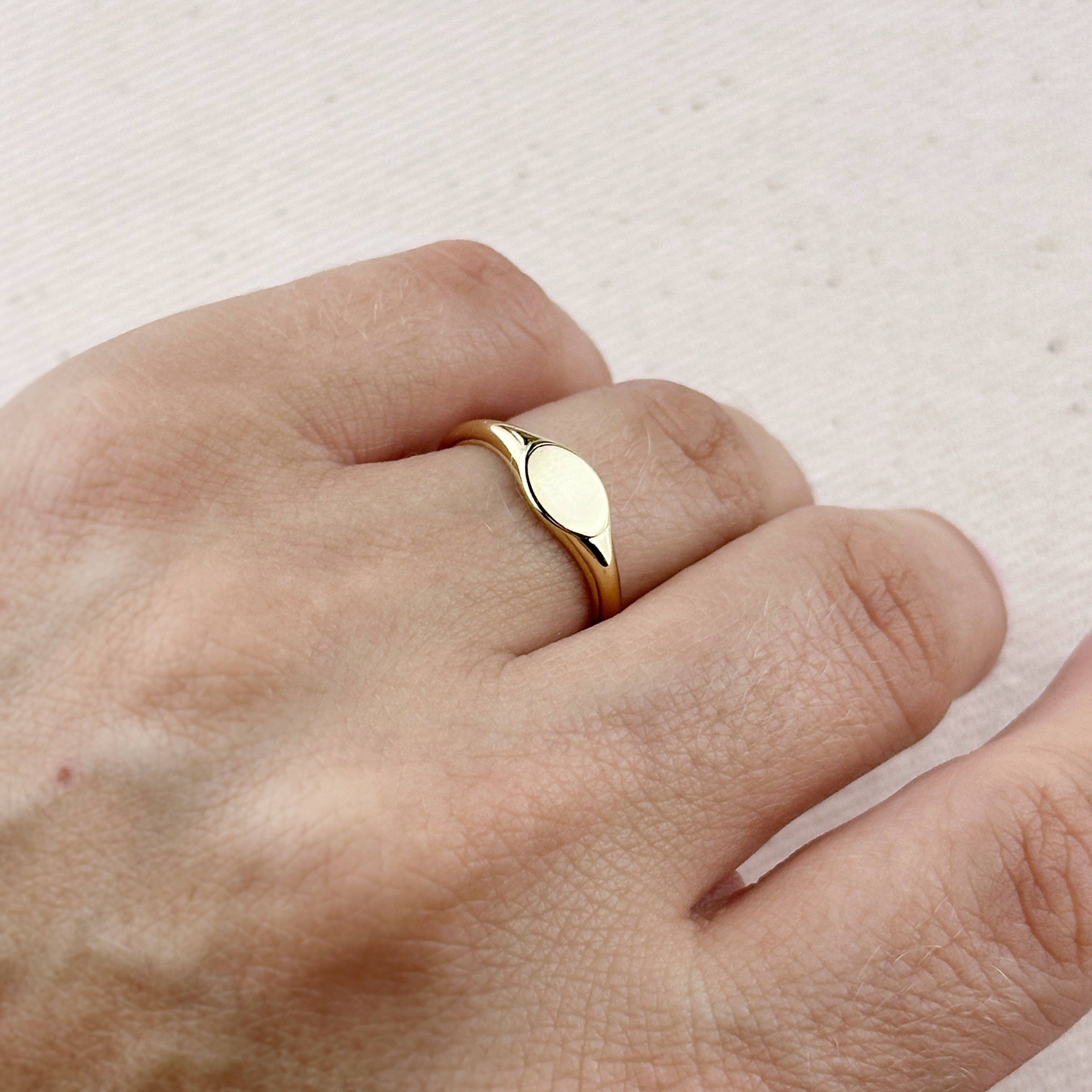 GoldFi - Wholesale Signet Ring - 18k Gold Filled Signet Ring7