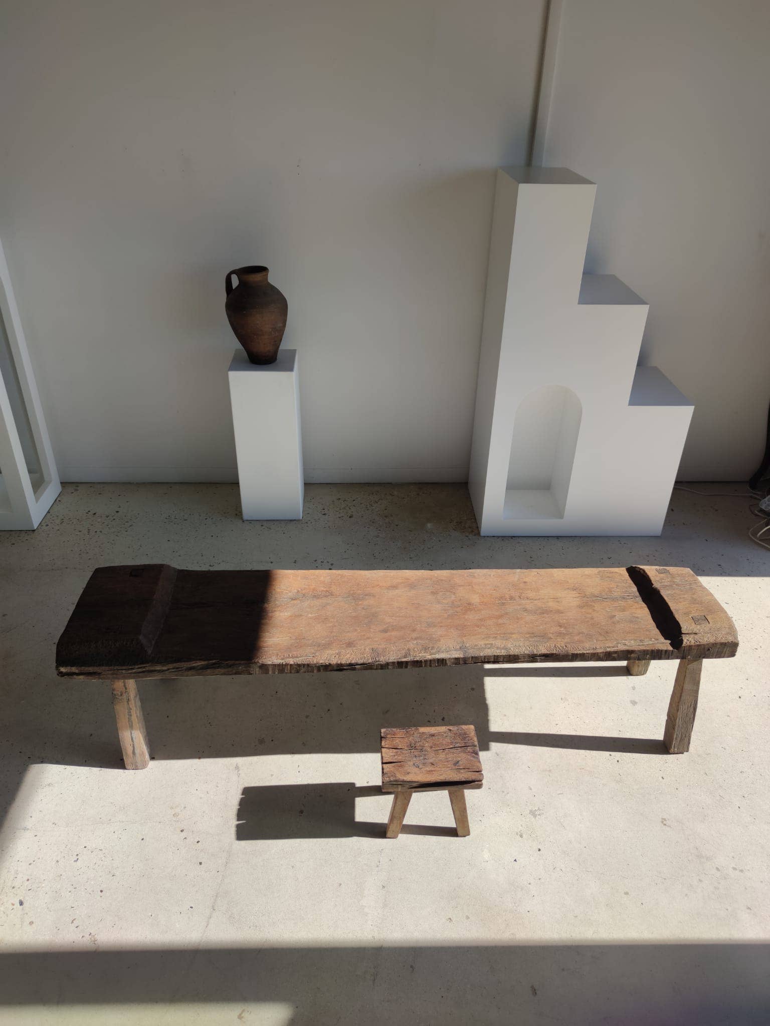 Office Objets - Wholesale Bench - Very large antique teak bench H:50cm L:2m0659