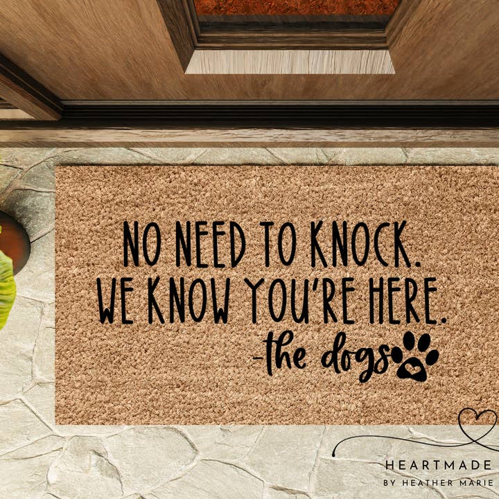 Ingen anledning att knacka, hundarnas dörrmatta för wholesale av Heartmade By Heather Marie, LLC