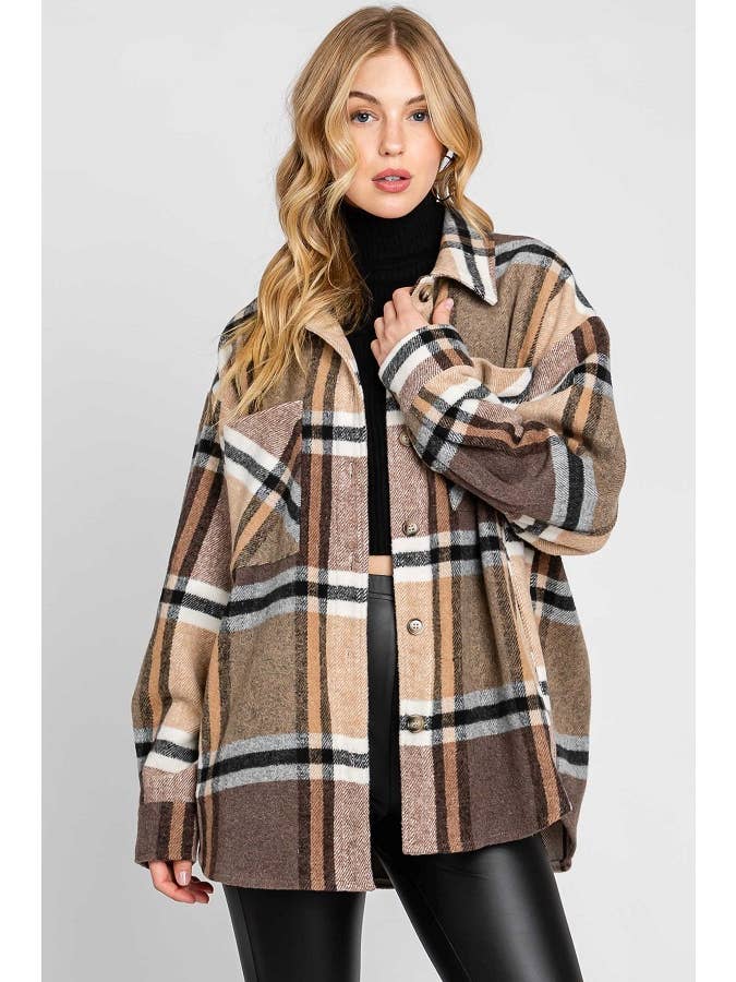 Chris & Carol Apparel - Wholesale Shirt Jacket/Shacket - Women's - 3410T