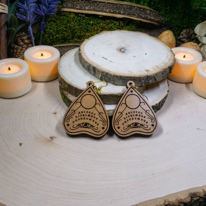 Planchette earrings for wholesale by QUIIROI