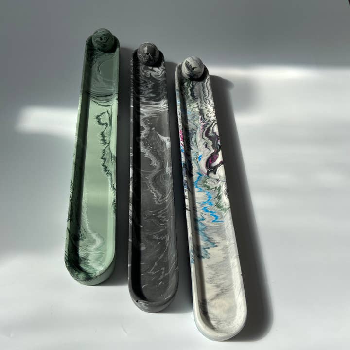 AlphaGrayArt - Wholesale Incense Holder - Jesmonite Pour Incense Stick Burner| Incense Stick Holder