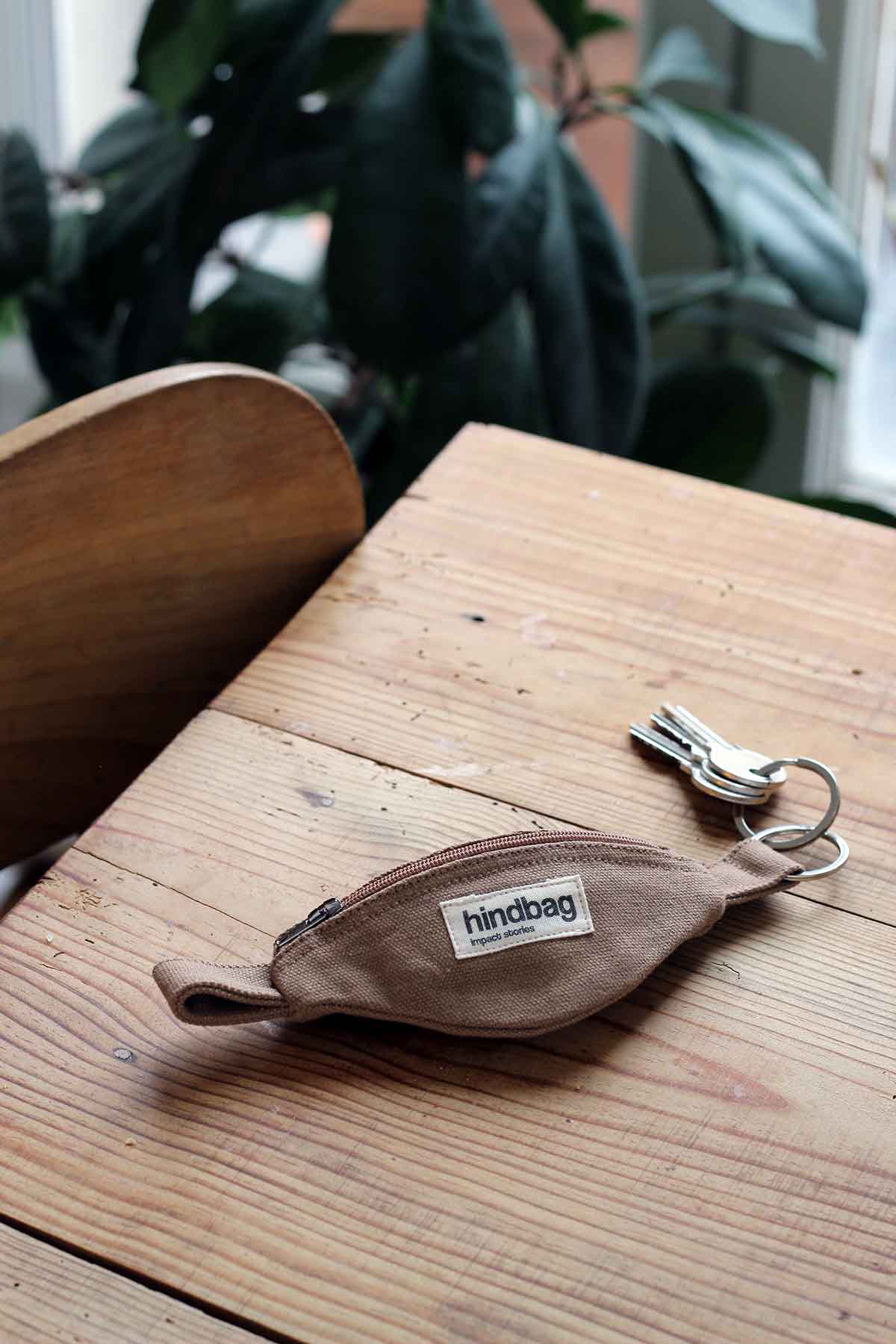 Hindbag - Wholesale Keychain - Women's - Côme Cinnamon key ring0