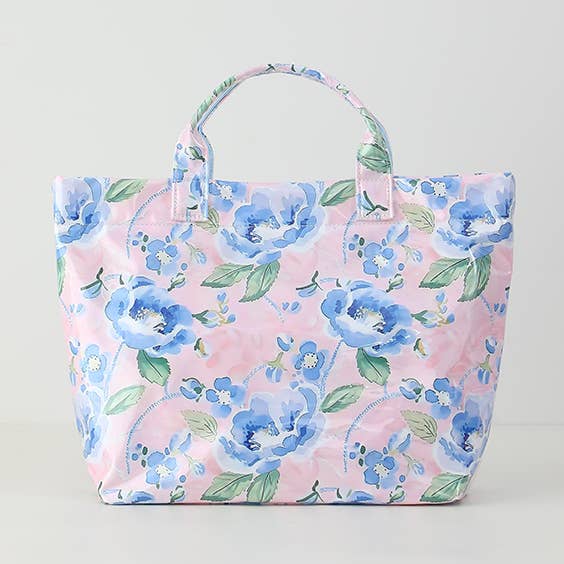 Waterproof Tote Bag PVC Beach Bag Bluebell Voyage for wholesale by Southern My Sass