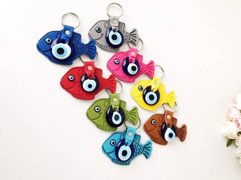 Evileyefavor - Vente Porte-clés – femme - Porte-clés Lucky Fish Evil Eye6