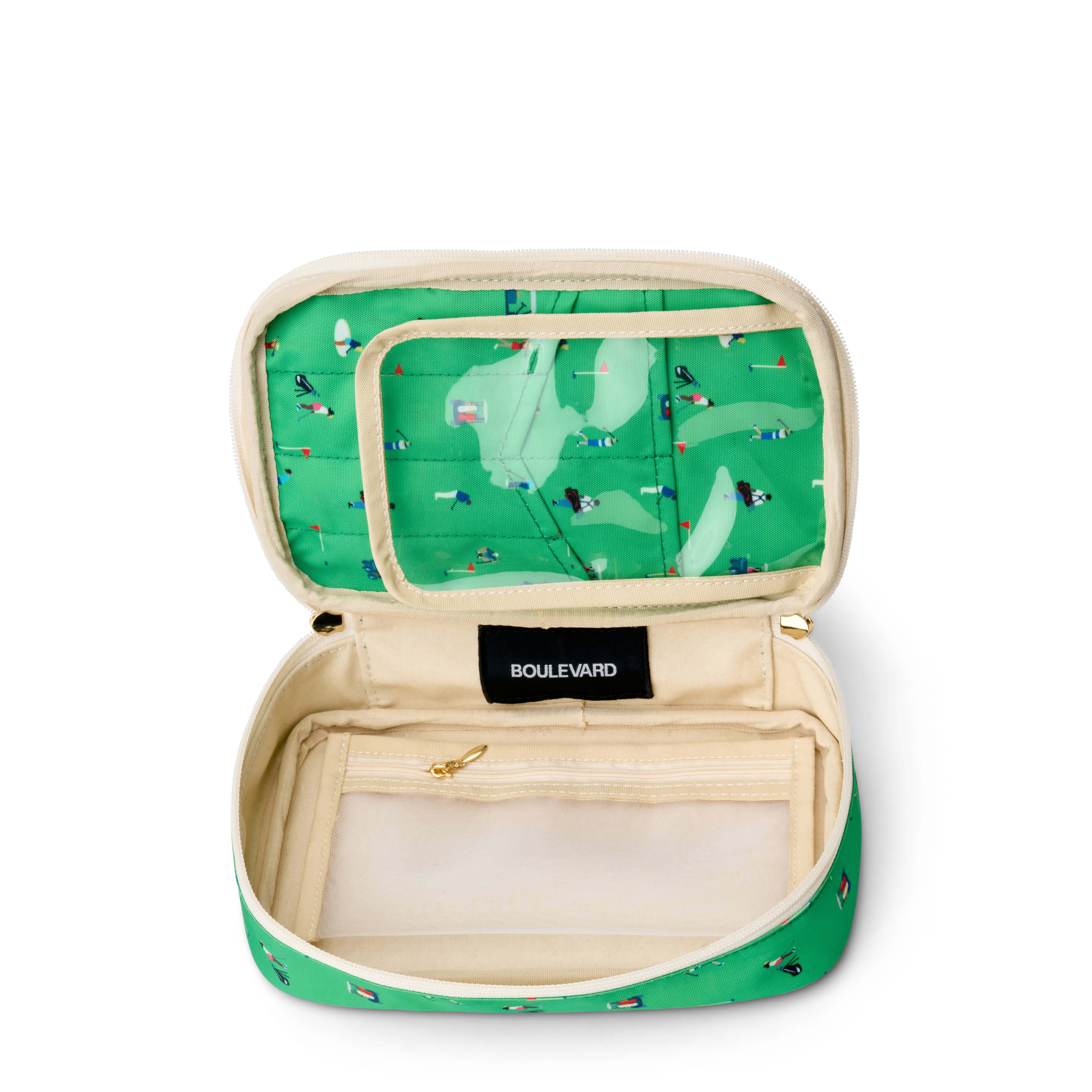 Boulevard - Wholesale Makeup/Cosmetic Bag - "Megan" Nylon and Leather Makeup Case (Personalizable)31